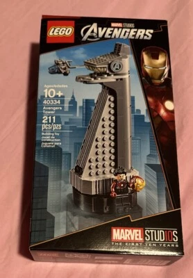 Lego Marvel Avengers Tower 40334 GWP Edição Limitada Conjunto Novo Selado na Caixa 2019 - Imagem 1 de 4