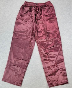 INTIMO Satin Sleepwear Lounge Pants Raisin Elastic Waist Drawstring Mens M NWOT - Picture 1 of 14