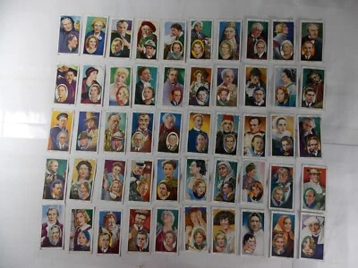 Juego completo 50 tarjetas de cigarrillos Ogdens actores naturales y estudios de personajes 1938 Foto 1 de 4