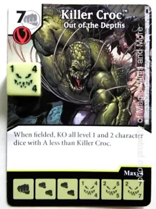 Batman ~ KILLER CROC #100 rare DC Dice Masters card and die - Picture 1 of 1