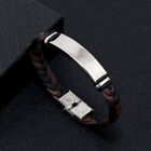 Premium Quality Personalised Unisex Leather Bracelet Valentine Birthday Gifts