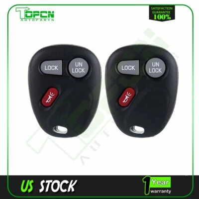 2 para GMC Sierra Chevrolet Silverado entrada sin llave mando a distancia coche llavero Foto 1 de 4