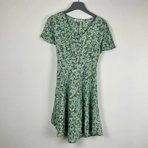 Green Coast Dress Size Small Green Floral Cottagecore Retro Coastal Tea NWOT - Picture 1 of 9