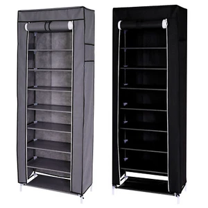 dibea Faltschrank Stoff-Kleiderschrank Vliesbezug 60x160x30 cm, 2 Farben - Bild 1 von 17
