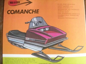 1970 Vintage ROLL-O-FLEX Snowmobile Brochure Wild One - Bild 1 von 7
