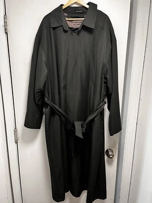 Gabardina Sanyo Carol Cohen Para Hombres Lana Forro Extraíble Cinturón Hecha en EE. UU. 44L Foto 1 de 4