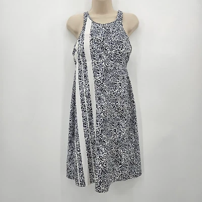 Vestido de baño Athleta Zimbabwe 38 B/C negro blanco sin mangas con aros ajustable 594660 Foto 1 de 4