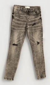Eighty Two Gray Womens Jeans Ardene Skinny Juniors Size 3 Distressed - Picture 1 of 7