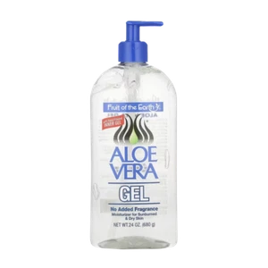 Fruit of the Earth 100% Aloe Vera Gel 680g Pump Sunburn Dry Irritated Skin - Bild 1 von 2