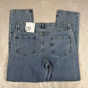 NWT And Now This Mens 34x31 Regular Fit Stretch Medium Wash Jeans Blue NEW - Picture 1 of 11