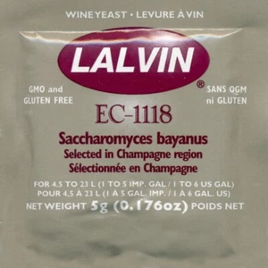 Lalvin EC-1118 Wine Yeast, 5g - 100-Pack - Picture 1 of 1