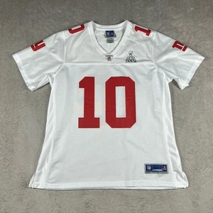New York Giants Jersey Womens L White Eli Manning Super Bowl XLVI NFL Pro Line - Picture 1 of 9