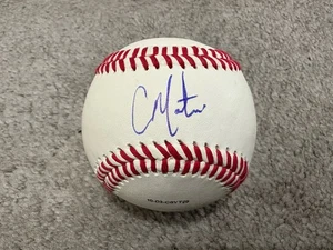 BALTIMORE ORIOLES HOUSTON ASTROS CORBIN MARTIN SIGNED BALL BASEBALL COA - Picture 1 of 3