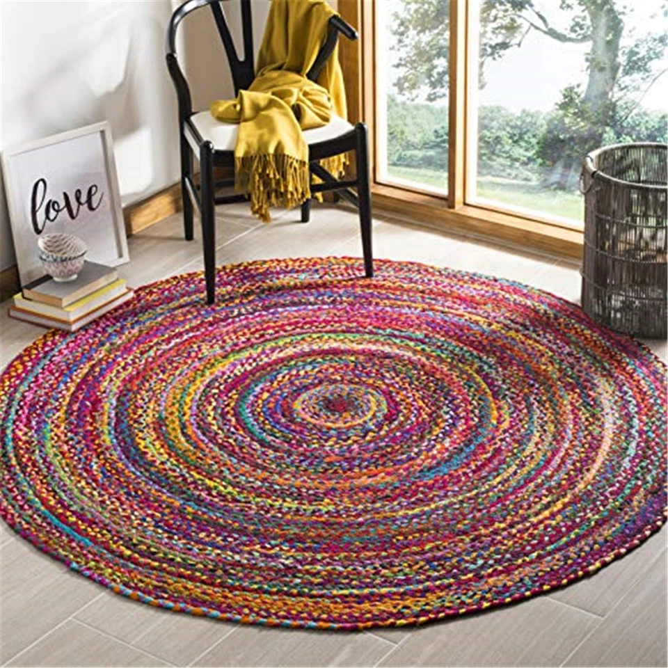 Safavieh Braided Collection Brd210a Handmade Boho Reversible Cotton Area Rug ...