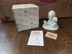 Enesco Momenti Preziosi "Alla mia zampa preferita" 1985 scatola originale 100021 cane ragazzo - Foto 1 di 11