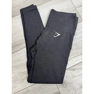 Leggings de entrenamiento Gymshark negros jaspeados cintura alta sin costuras para mujer - Imagen 1 de 5