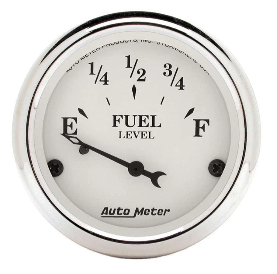 AUTOMETER 1605 - Old Tyme White 2 1/16in Fuel Gauge Ford Foto 1 de 1