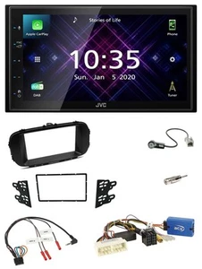 JVC DAB 2DIN Lenkrad Bluetooth USB Autoradio für Kia Soul 16-19 schwarz - Bild 1 von 12