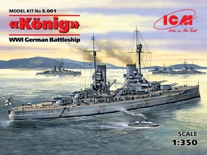 (ICMS001) - ICM 1:350 - K nig , WWI German Battleship - Imagen 1 de 1
