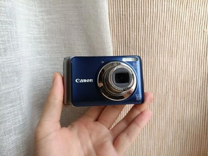 🔥RARE Blue Canon PowerShot A3100 IS 12.1MP digital camera🔥WORKing FULL Set🔥 - Picture 1 of 7