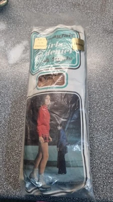 Vintage Miss Mayfair girls 40 Denier Mesh tights size 2,  10 to 13 years Honey - Image 1 of 4