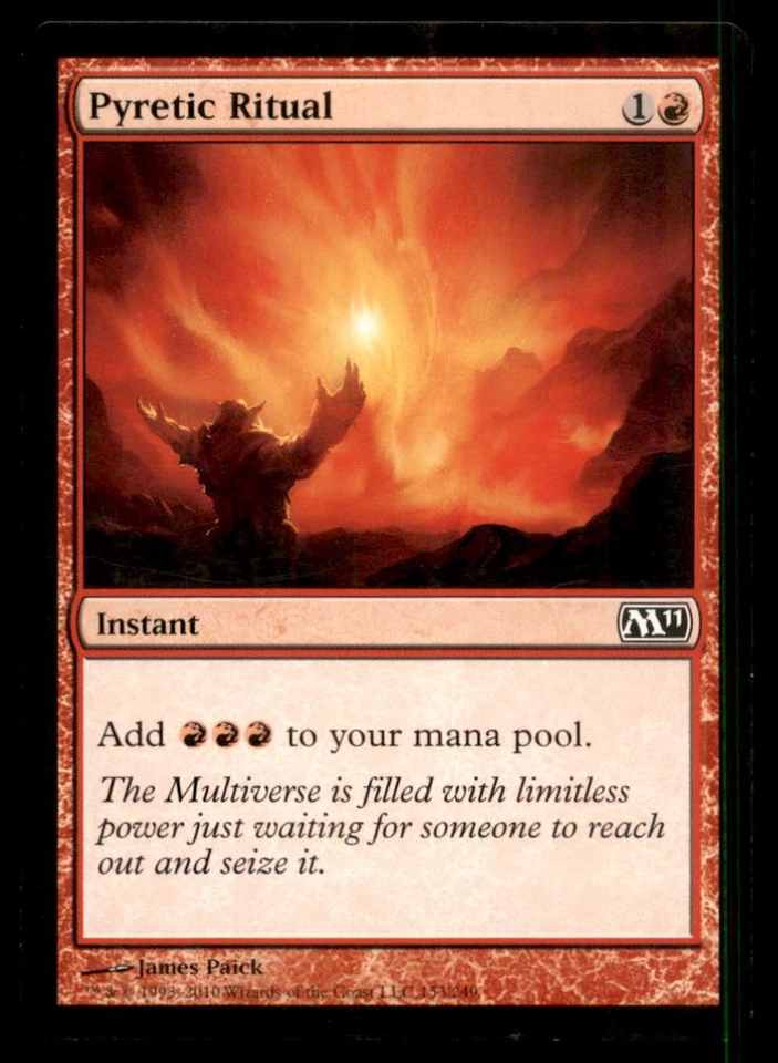 MTG Pyretic Ritual LP Light Play Magic 2011 [5209] - Image 1 of 1