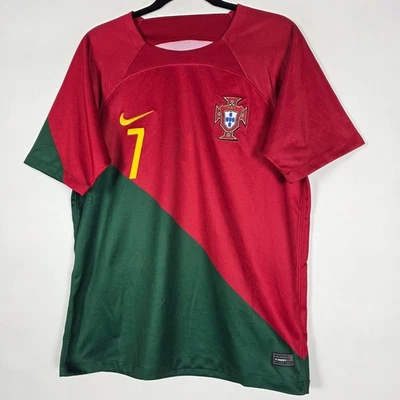 Nike Dri Fit Portugal 2022 Ronaldo 7 Mens Medium Football Soccer Jersey - Image 1 of 4