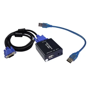 VGA-Zu-USB-Adapter-Konverter mit Audio- und Video-Capture-Karte, 1080P, Ohn4213 - Afbeelding 1 van 10