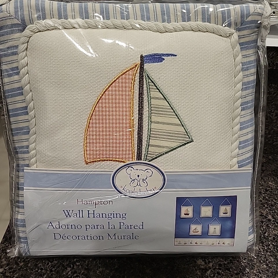Y2K Koala Bebé "Hampton" 5 Piezas Colgantes de Pared Cuna Guardería Barcos Faro Pájaro Foto 1 de 4