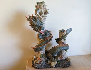 13" Grande Acuario Simulación Dragón Pecera Paisaje Acuario Adorno Decoración - Imagen 1 de 18