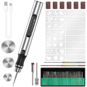 Elektrischer Gravierstift mit 34 Bit, ultimatives kabelloses tragbares Werkzeug für Künstler - Bild 1 von 6