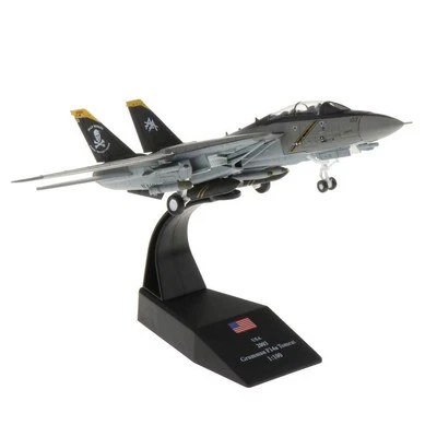 Nuovo 1/100 F-14 Tomcat Fighter Aereo Bombardiere 3D Modello In Lega - Immagine 1 di 4