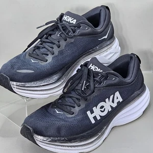 Hoka Bondi 8 Herren Laufschuhe Sneaker Schuhe, Gr. UK 10,5 schwarz/weiß Soft Foam - Bild 1 von 15