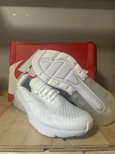 Taglia 7 (GS) Nike Air Max 270 Low Bianco Argento