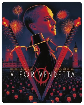 V for Vendetta Steelbook (4K UHD Blu-ray) Hugo Weaving Natalie Portman - Image 1 of 3