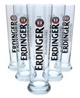 6 Erdinger alkoholfrei Weissbier Gläser 0,50l - Weizenbier-Glas - beer glass set