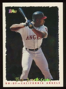 Tarjeta insertada 1995 Topps #364 Bo Jackson CyberStats Angels - Imagen 1 de 2