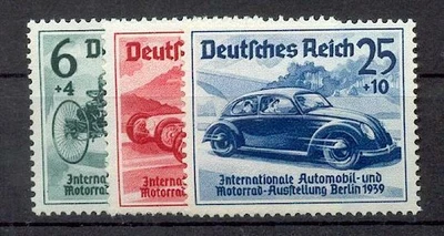 GERMANY 1939 686-688 ** MNH FLAWLESS SET IAA AUTOMOBILE EXHIBITION 110€(48576 - Image 1 of 2