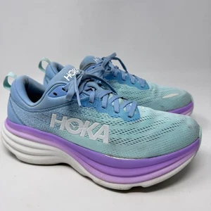 Hoka Women's Bondi 8 Running Shoes – Airy Blue/Sunlit Ocean – Size 9B - Picture 1 of 9