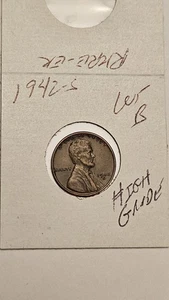 Wheat Penny 1942S AU/CH BU 1942-S LOTE #B CENTAVO LINCOLN CH UNC - Imagen 1 de 3