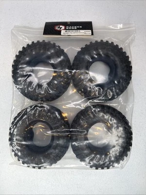 Racers Edge 1.9” Rock Crawling Tires 4.25” Tall 4pcs W/ Foams RCE3457 Pattern D - Image 1 of 4