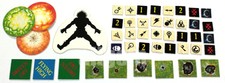 WARHAMMER FANTASY BATTLE 3e/4e Lot 41 Old Templates Counters Skaven Chaos WHFB