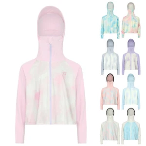 Girls UV Blocking Hoodie Coat UPF 50+ Long Sleeve Sun Protective Outerwear Top - Picture 1 of 92