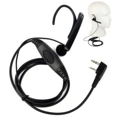 Noise Ear Bar Earpiece Mic PTT Headset for For BAOFENG Radio - Image 1 of 4