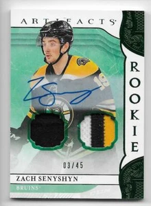 19/20 UD ARTIFACTS ROOKIES EMERALD AUTOGRAPH PATCH #178 Zach Senyshyn #3/45 3CLR - Picture 1 of 1
