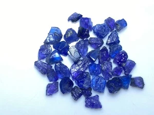Dark Blue Color Fine Natural Tanzanite Crystals Rough Gemstones 116 Carats - Picture 1 of 4