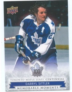 2017 UPPER DECK TORONTO FOGLIE D'ACERO CENTENARIO SP #181 DARRYL SITTLER *50149 - Foto 1 di 1