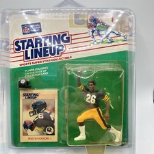 1988 Kenner SLU Starting Lineup Rod Woodson Steelers W/ case Free Shipping