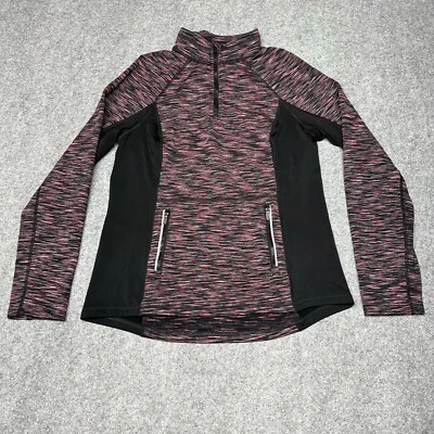 Calvin Klein Performance Quick Dry Top Jacket Size Large 1/4 Zip Thumb Hole - Image 1 of 4