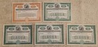 Lot Of 5, Associated Gas And Electric Company.Common Stock Certificates